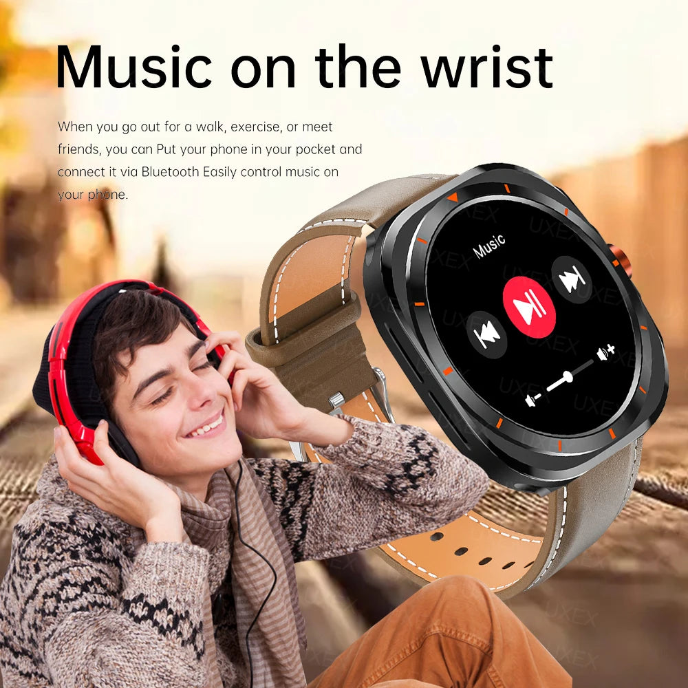 New 8In1 Business Smartwatch Men 1.52” HD Bluetooth Call Gift For Man Health Tracking Wireless Charging Watch Sports Women 2025