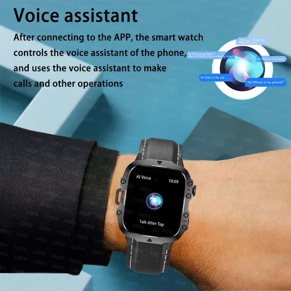 Commercial Smartwatch Watch Men 1.96” HD Wireless Call Health Tracker Custom Photo Happy Birthday Present Watches Smart Man 2025