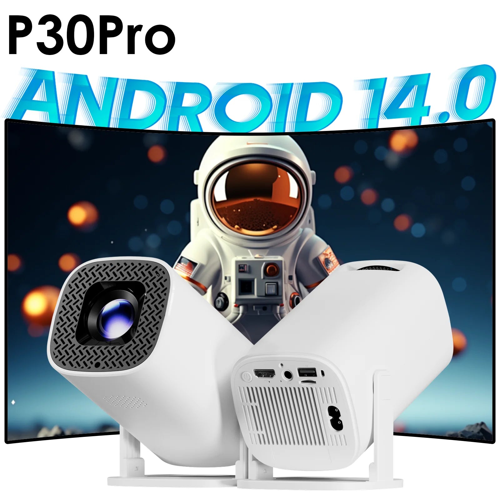 TOPSION Android 14 Smart Mini Projector