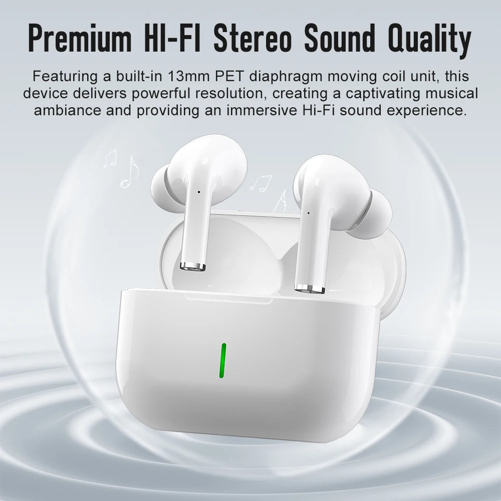 New Wireless Earbuds True Wireless In-Ear Smart Mini Headphones with High-Fidelity 9D Stereo Sound Bass In Ear Headphones