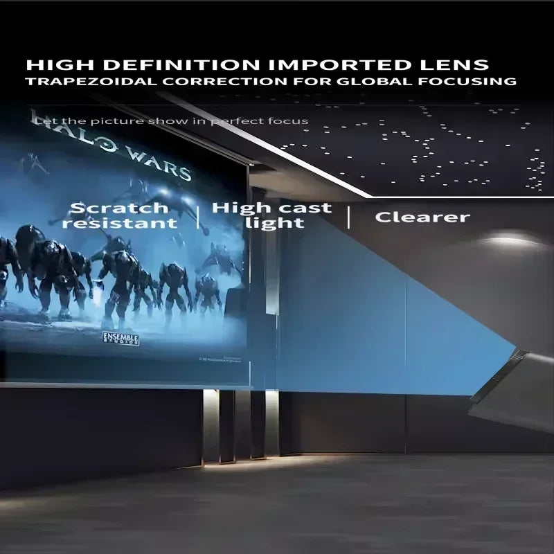 NeoBeam HY320: 4K Android 11 Mini Projector, 390ANSI 1080P Clarity | Dual WiFi6/BT5.0, Ultra-Portable Cinema w/ HY300 Upgrade
